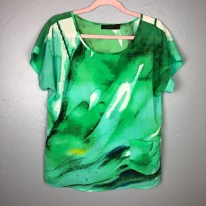 *HOST PICK*The Limited Green Blouse with pocket M